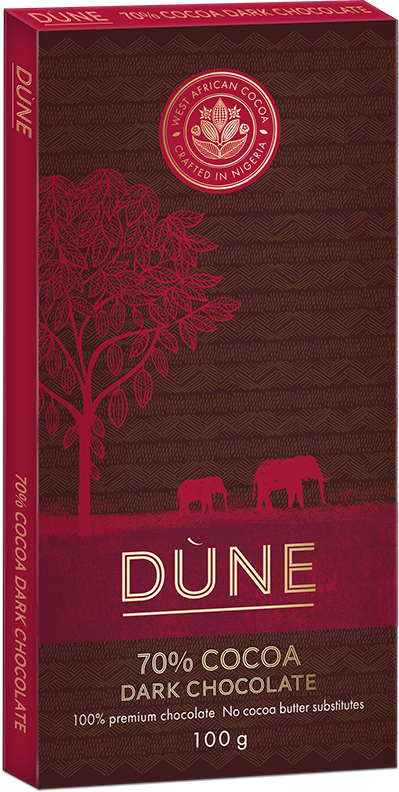 Dune Premium Chocolate 70% Dark Choco 100g