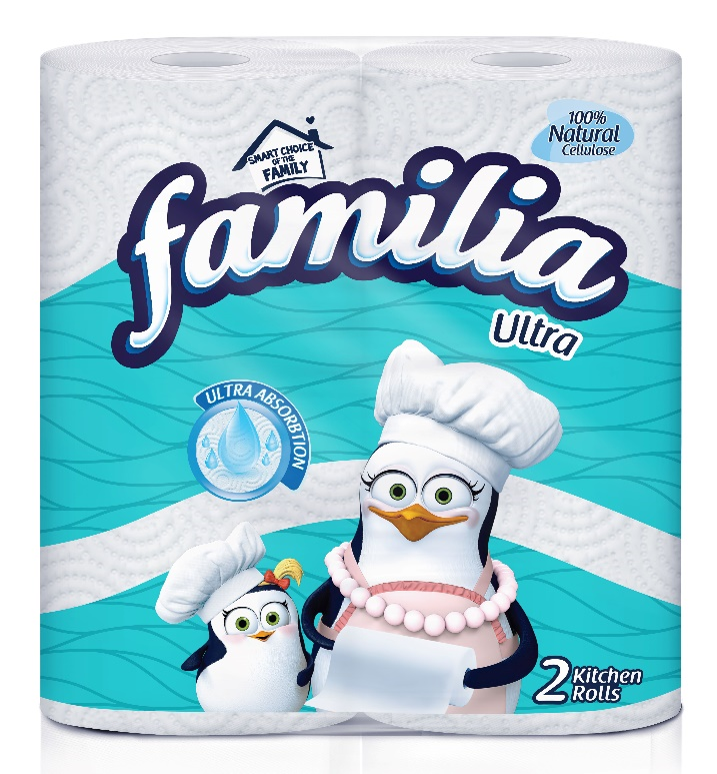 Familia Kitchen Towel 2ply Twin Pack