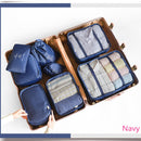 8-piece Suitcase Organizer Storage Bag Travel Cosmetic Bag Clothes Underwear Shoes Packing Cube High Quality Travel Makeup Bags