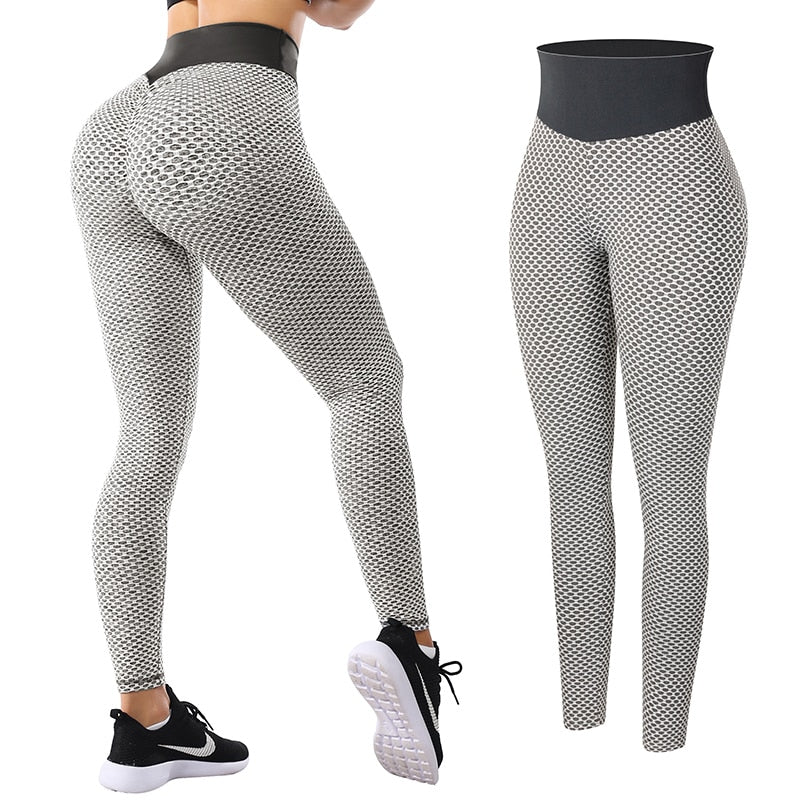 Women Seamless Leggings Push Up Gym Tights Scrunch Butt Workout Booty  Leggings Sports Pants Fitness Butt Lifting Running size L Color White