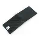 New RFID Blocking Slim Carbon Fiber Leather Wallet With A Clip Men ID Card Holder Front Pocket Bifold Male Metal Clamp For Money