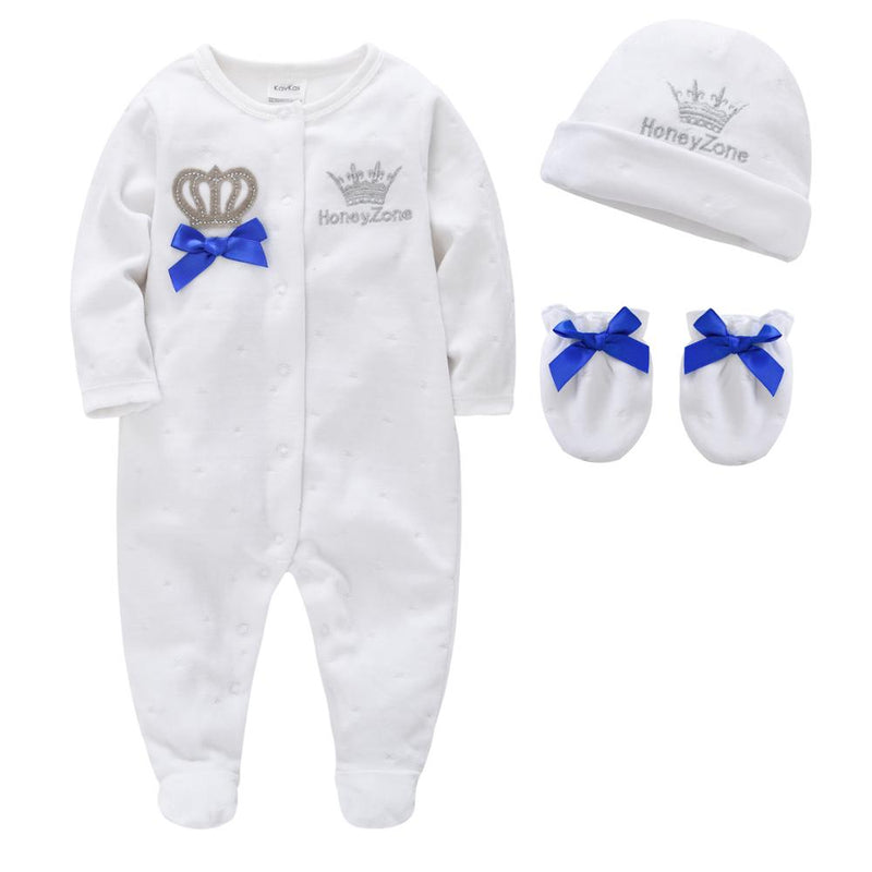 Baby Girl Clothes Set Boy Pijamas bebe fille with Hats Gloves Cotton Breathable Soft ropa bebe Newborn Sleepers Baby Pjiamas