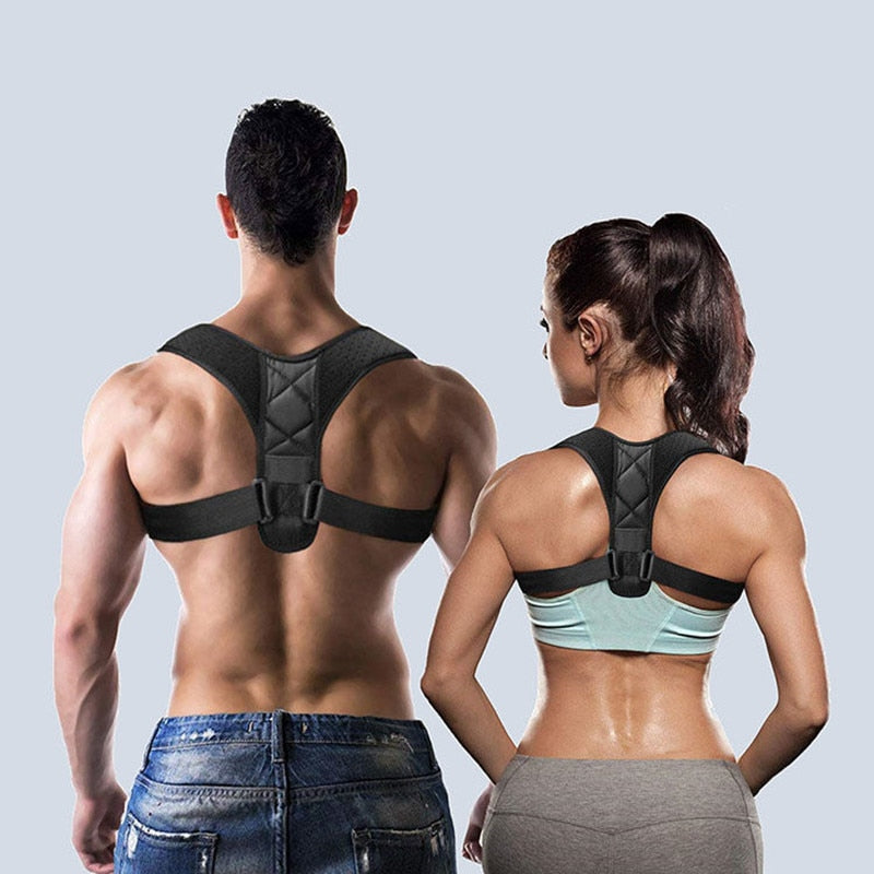 Adjustable Posture Corrector Shoulder Brace Back Support Belt Men