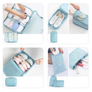 8-piece Suitcase Organizer Storage Bag Travel Cosmetic Bag Clothes Underwear Shoes Packing Cube High Quality Travel Makeup Bags