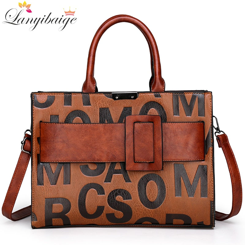 New PU Leather Handbags Fashion Ladies Shoulder Messenger Bags Tote Bag Luxury Brand Handbags Designer Bags for Women