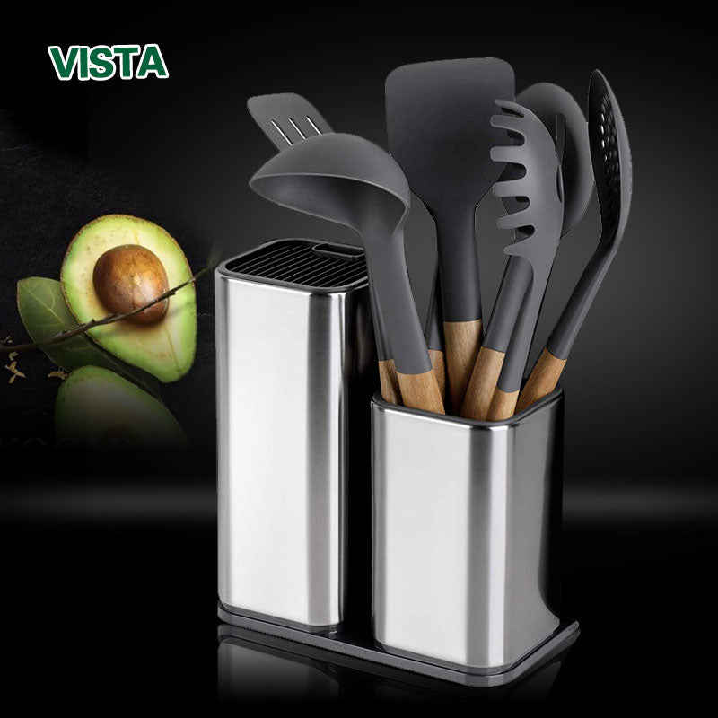 Knife Stand Holder For Kitchen Knife Stainless Steel Cooking Knife Holder Stand Block High End Kitchen Accessories