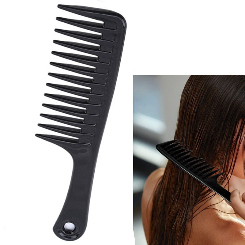 Grove Hairdress Comb Heat Resistant Woman Wet Hook Curly Hair Brushes Pro Salon Dyeing Styling Tools Coarse Wide Spikes Tooth