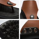 Men Flip Flops Sandals Slippers for Men Flats High Top Non-Slip PU Plus Size 44 Outdoor Casual Shoes