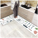 Modern Anti-slip Home Kitchen Mat Cartoon Soft Rug Bath Long Strip Absorption Doormat Entrance Balcony Hotel Living Room Carpet
