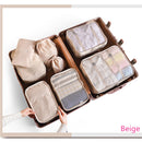 8-piece Suitcase Organizer Storage Bag Travel Cosmetic Bag Clothes Underwear Shoes Packing Cube High Quality Travel Makeup Bags