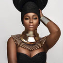 African Bib Torques Chokers Necklaces For Women Statement Metal Geometric Collar Necklace Indian Jewelry Boho Design UKMOC