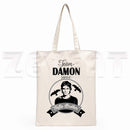 The Vampire Diaries Chronicles Vampiricas Hip Hop HipsterCartoon Print Shopping Bags Girls Fashion Casual Pacakge Hand Bag