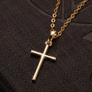 Fashion Female Cross Pendants Gold Black Color Crystal Jesus Cross Pendant Necklace Jewelry For Men/Women Wholesale