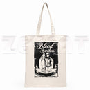 The Vampire Diaries Chronicles Vampiricas Hip Hop HipsterCartoon Print Shopping Bags Girls Fashion Casual Pacakge Hand Bag