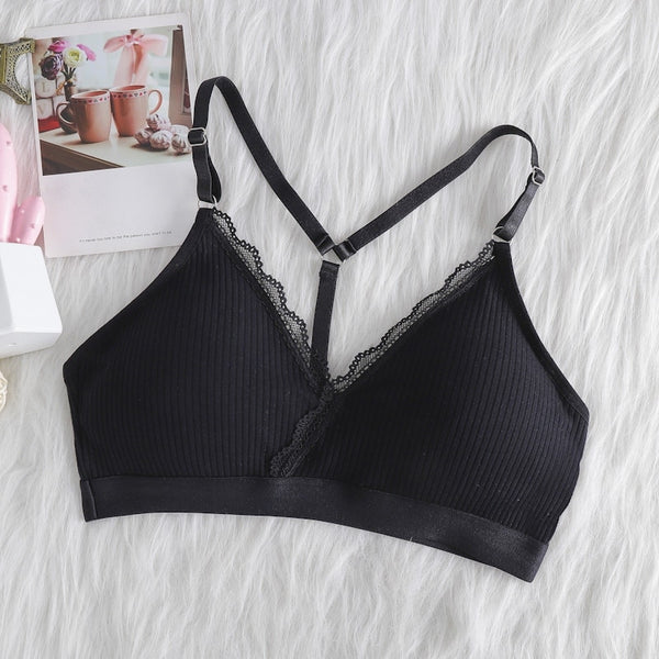 EHQJNJ Black Bralette for under Sheer Shirt Push up Women Fashion Casual  Breathable Tube Top Bra Underwear Without Steel Ring Gathering and  Adjusting