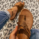 Fashion Women Sandals Vintage Beach Sandals Casual Beach Open-Toe Platform Shoes Luxury Style Anti-slip Slippers