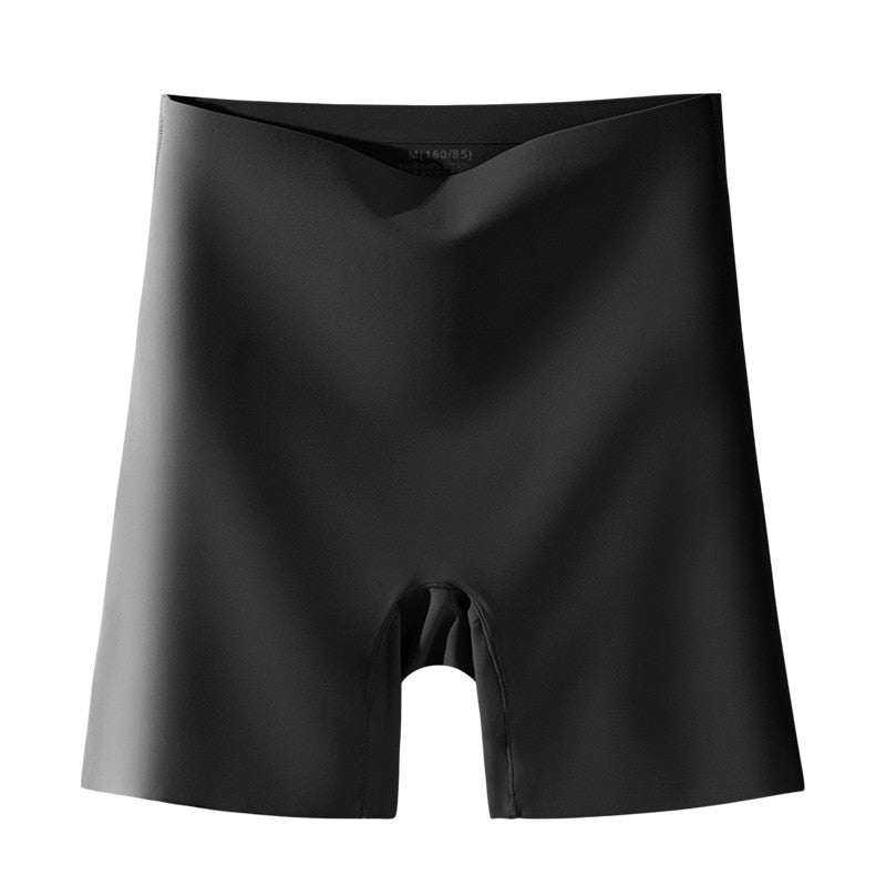 High Waist Safety Pants Ice Silk Panties Women Seamless Breathable Safety  Shorts Underwear