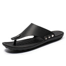 Men Flip Flops Sandals Slippers for Men Flats High Top Non-Slip PU Plus Size 44 Outdoor Casual Shoes