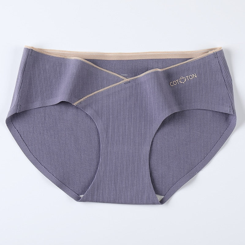 200kg Women Briefs Mid-waist Mulberry Silk Crotch Seamless Breathable  Anti-odor Underwear Ladies