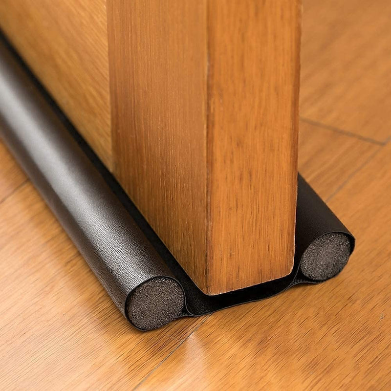 Windproof Seal Strip Draught Excluder Stopper Door Bottom Guard Double Protector Doorstop Dust-proof Blocker Sealer Soundproof