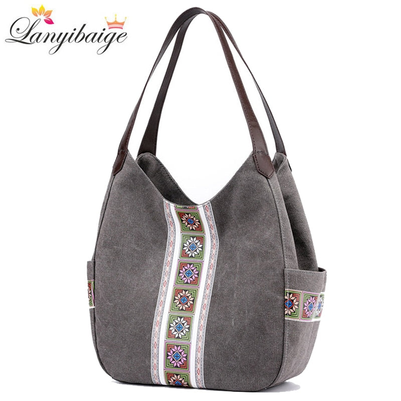 Ladies cotton online handbags