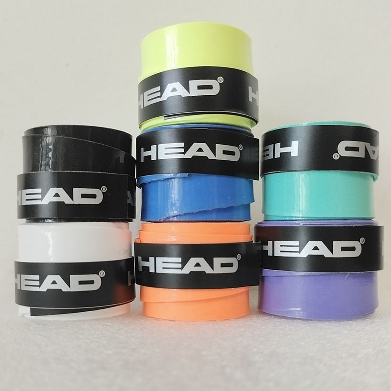 6 Pieces Original HEAD Overgrip Anti Slip Tennis Racket Sweatband Grips  Padel Shock Absorption Grip Tape