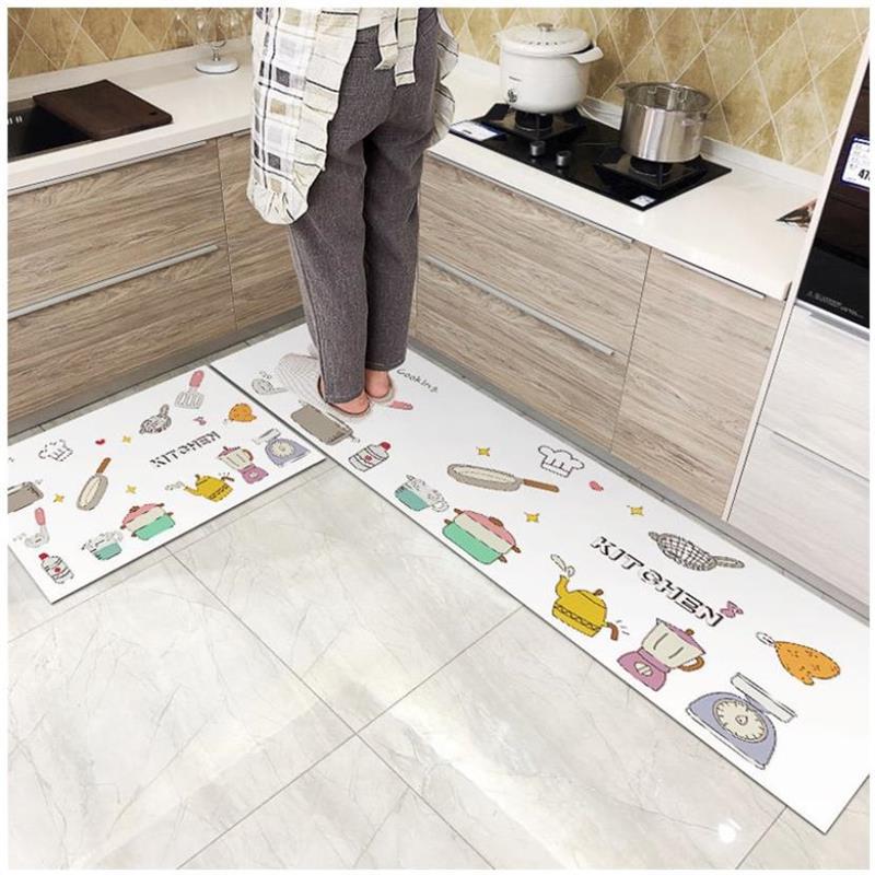 Modern Anti-slip Home Kitchen Mat Cartoon Soft Rug Bath Long Strip Absorption Doormat Entrance Balcony Hotel Living Room Carpet