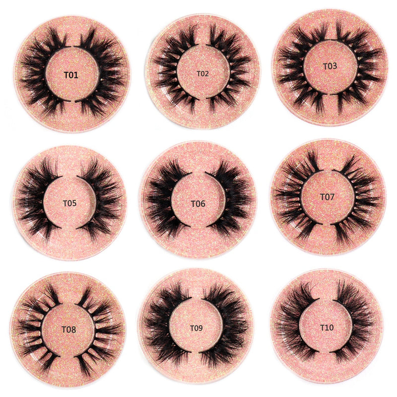 LEHUAMAO Makeup Eyelashes 3D Mink Lashes Thick HandMade Fluffy Lashes Cruelty Free Volume Wispy Soft Lash Reusable False Eyelash