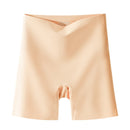 Flarixa Women Seamless Shorts Safety Pants High Waist Large Size Ice Silk Boxer Panties Anti Friction Skirt Shorts