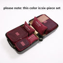 8-piece Suitcase Organizer Storage Bag Travel Cosmetic Bag Clothes Underwear Shoes Packing Cube High Quality Travel Makeup Bags