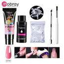 Mobray UV Poly Nail Gel Extension Nail Kit All For Manicure Set Acrylic Solution UV/LED Building Gel Polish For Nail Art Design