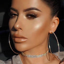 New Fashion Exaggerated Style Shiny Crystal Rhine women&#39;s Big Round Earrings exquisite luxury women&#39;s Earrings Jewelry Gift