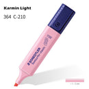 1pcs STAEDTLER Pastel Color Highlighter Pen 1-5mm Line Vintage Marker Liner Highlighting Paper Fax Drawing Office School A6112