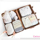 8-piece Suitcase Organizer Storage Bag Travel Cosmetic Bag Clothes Underwear Shoes Packing Cube High Quality Travel Makeup Bags