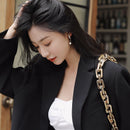 Luxury Long Pearl Earrings For Women New Jewelry Korean Style Temperament Geometric Drop Earings Jewelry Wholesale