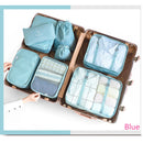 8-piece Suitcase Organizer Storage Bag Travel Cosmetic Bag Clothes Underwear Shoes Packing Cube High Quality Travel Makeup Bags