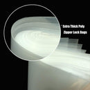 100pcs/pack Thick Clear Zip Lock Bags ziplock Food Package Storage Bag Small Jewelry Plastic Reclosable Poly Zip Bags Heavy-Duty