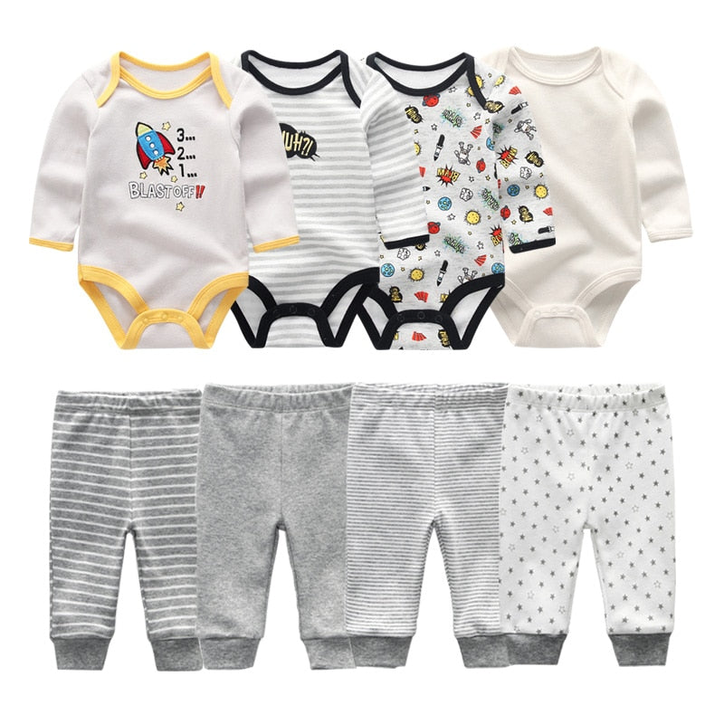 Kavkas Baby Girls Bodysuits 6 pcs/lot Summer Cotton Baby Clothes Short  Sleeve Newborn body bebe 0-3 months Infant Clothing