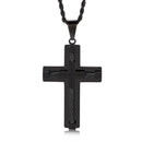 KALEN Hot Stainless Steel Wire Cross Pendant Necklace Men Male Metal Cruz Necklaces Jewelry Accessories