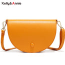 Brand Designer Crossbody Bags for Women Half Round Messenger Bag Soft Leather Luxury Women Bags Female Shoulder Bag High Quality