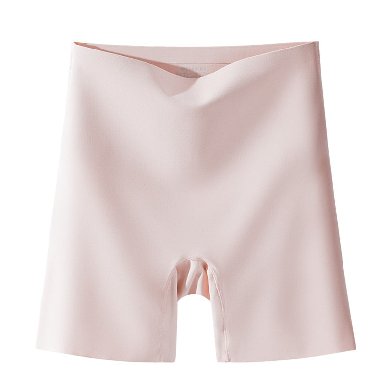 Flarixa Women Seamless Shorts Safety Pants High Waist Large Size Ice S