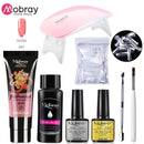 Mobray UV Poly Nail Gel Extension Nail Kit All For Manicure Set Acrylic Solution UV/LED Building Gel Polish For Nail Art Design