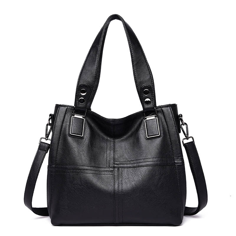 New Luxury Brand Women Leather Handbag Genuine Leather Casual Tote Bags High Quality Soft Sheepskin Female Big Shoulder Bags