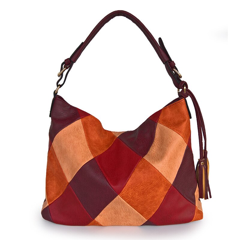 Luxury Handbags Women Bags Designer Casual Tote Shoulder Bags For Women Patchwork Ladies Hand Bag PU Leather Big sac bolsa