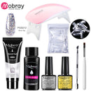 Mobray UV Poly Nail Gel Extension Nail Kit All For Manicure Set Acrylic Solution UV/LED Building Gel Polish For Nail Art Design