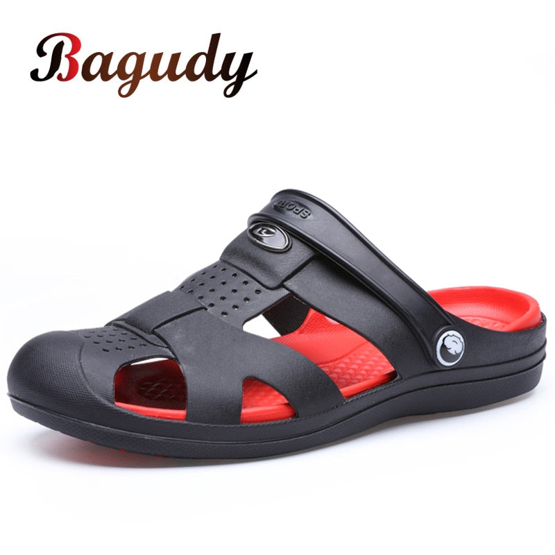 New Men Outdoor Beach Casual Shoes Men Sandals Flip Flops Slippers Flats Water Shoes Men Fashion Jelly Shoes Masculina