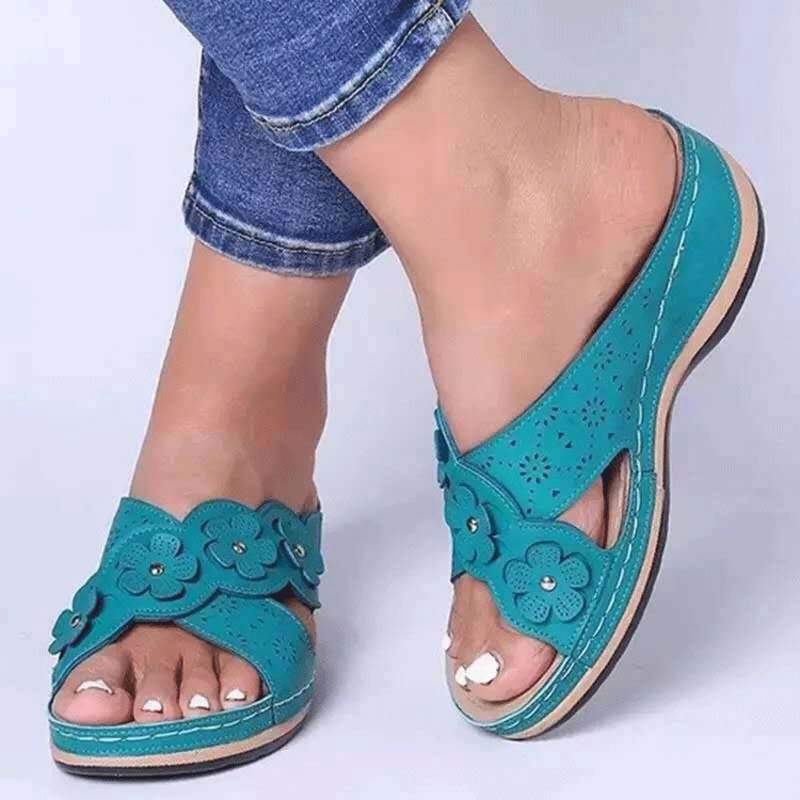 Women Sandals New Casual Shoes Woman Peep Toe Slippers Soft Bottom Wedges Shoes For Women Heels Sandalias Mujer Plus Size