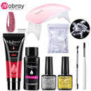 Mobray UV Poly Nail Gel Extension Nail Kit All For Manicure Set Acrylic Solution UV/LED Building Gel Polish For Nail Art Design