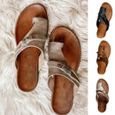 Fashion Women Sandals Vintage Beach Sandals Casual Beach Open-Toe Platform Shoes Luxury Style Anti-slip Slippers