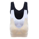 Bras For Women Plus Size Seamless Bra Cotton Breathable Underwear Wireless With Pads Push Up Bra Plus Size